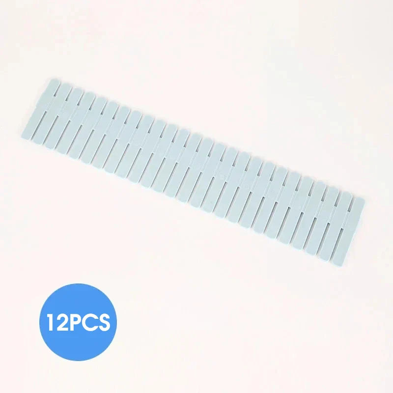 4/8PCS Adjustable Drawer Dividers – Durable Storage Organizer for Socks, Underwear, Cosmetics & Clothes