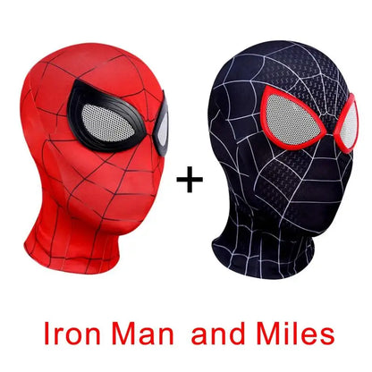 Gwen Stacy 3D Superhero Mask — Kids & Adult Cosplay Headgear for Spiderman, Miles Morales, Iron Man & Halloween Costume Props
