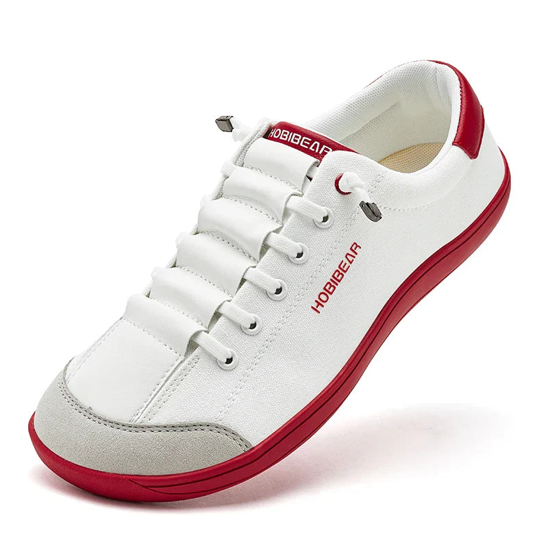 HOBIBEAR Zero Drop Barefoot Shoes – Wide Toe Minimalist Canvas Sneakers for Men & Women