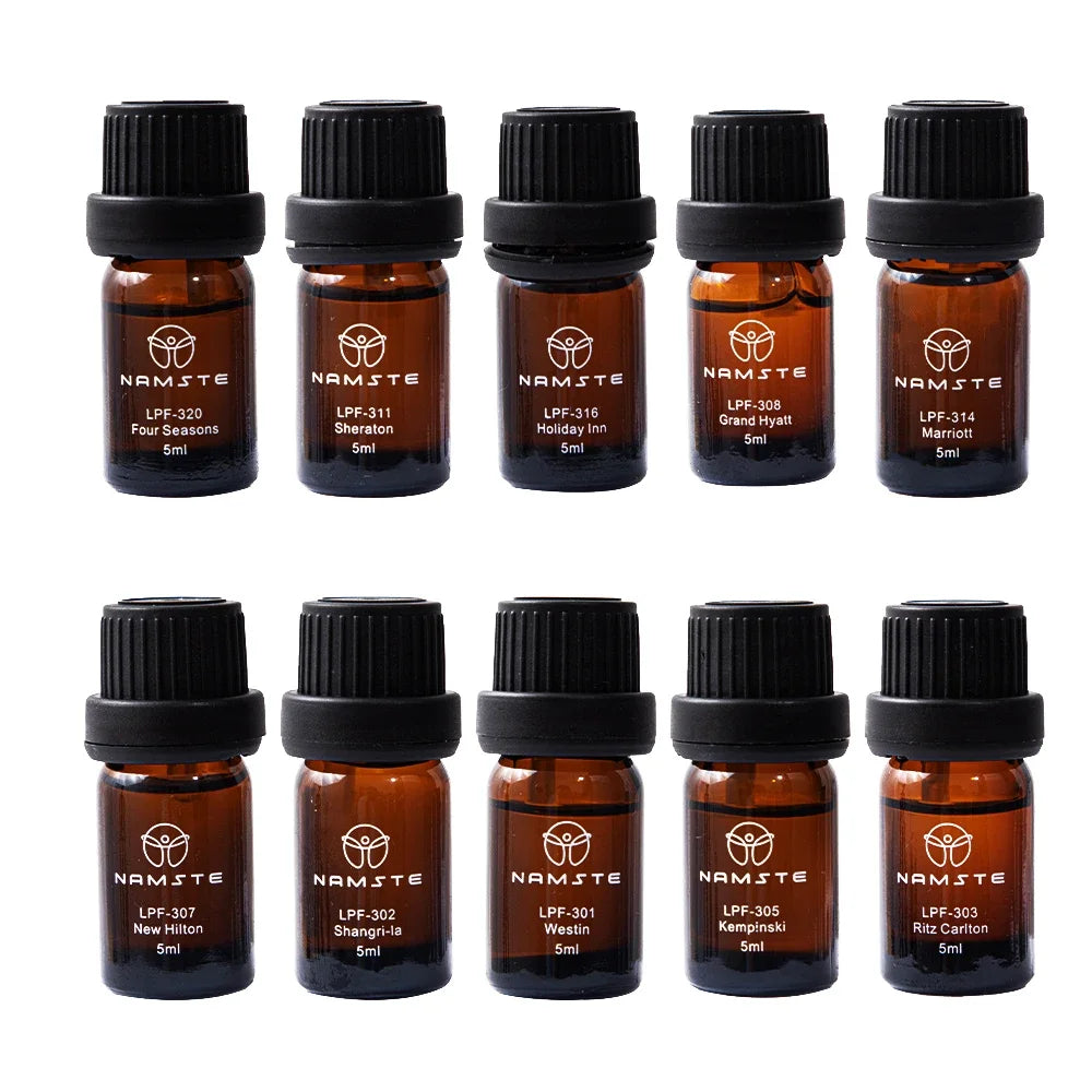 100% Pure Essential Oils Set - 10x5ml Fragrance Oils for Diffusers, Humidifiers, Candles & Hotel Scents
