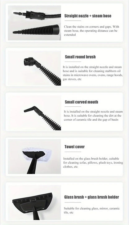 Multifunctional Handheld Steam Cleaning Machine – High Temperature Commercial & Household Oil Cleaner