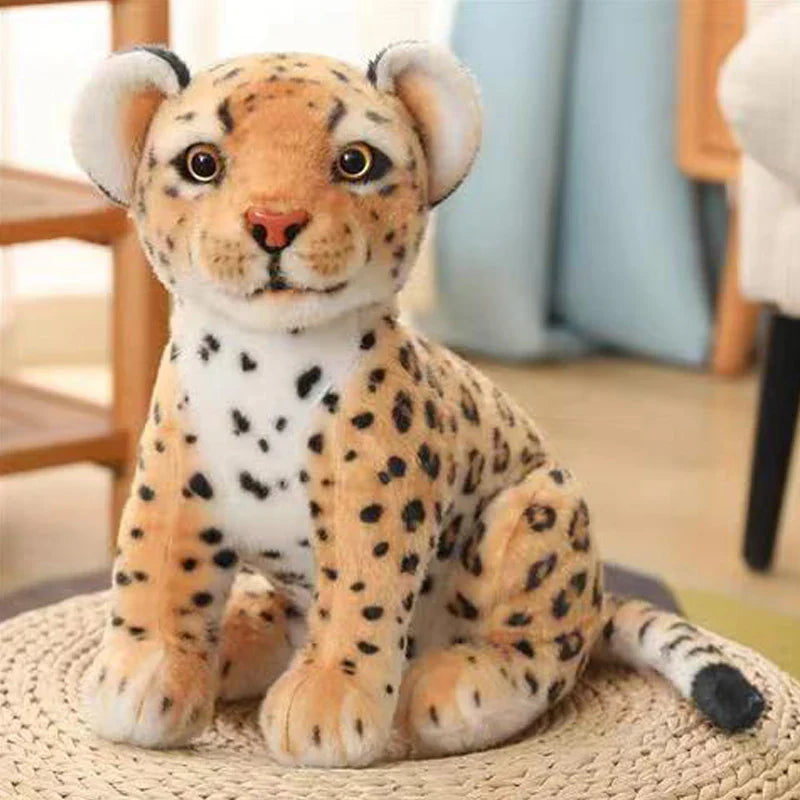 20-25cm Giant Realistic Tiger & Collie Dog Plush – Cute Forest Animal Pillow Toy Gift for Girls