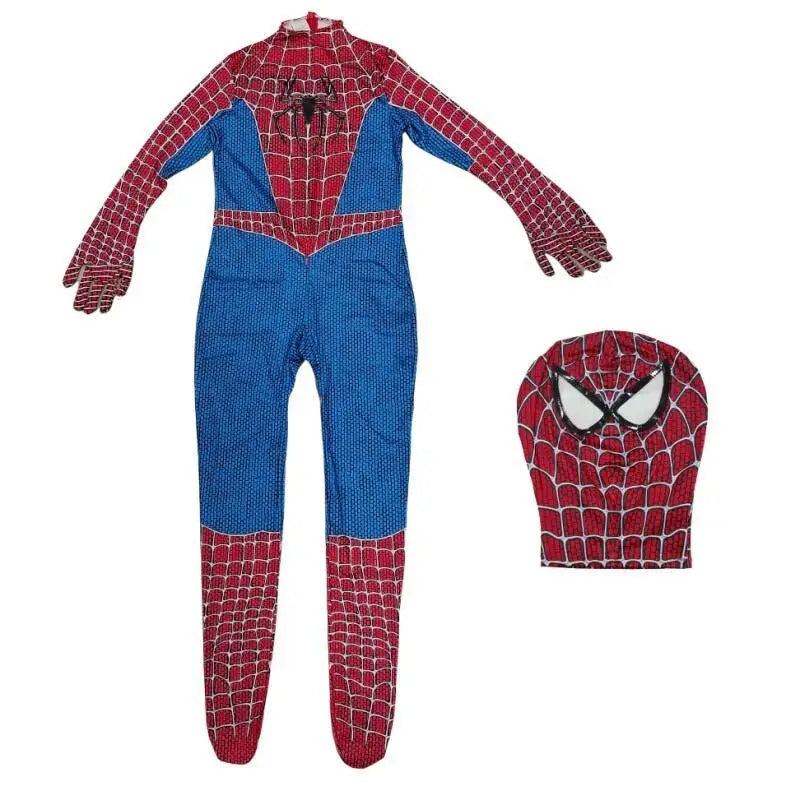 Adult Spiderman Cosplay Costume – Superhero Zentai Jumpsuit with Headgear for Men & Women, Halloween & Carnival Outfit