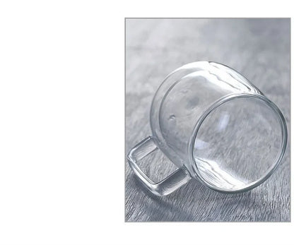 150-350ml Heat Resistant Borosilicate Glass Mug – Double Wall Coffee Cup with Handle, Clear Milk & Water Cup Gift