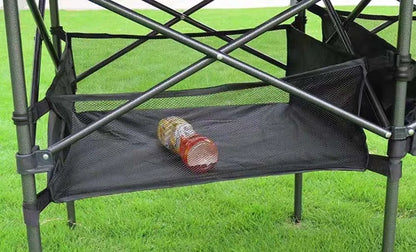 Outdoor Folding Long Table – Portable Storage Camping Desk with Net Bag, Easy Install, Lightweight & Stable