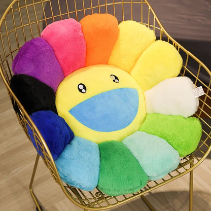 40/60cm Sunflower Plush Pillow — Soft Flower Cushion for Sofa, Bed & Room Decor, Kawaii Gift
