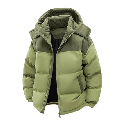 Men’s Windbreaker Winter Parka – Casual Streetwear Autumn Coat, Warm Windproof Outdoor Jacket