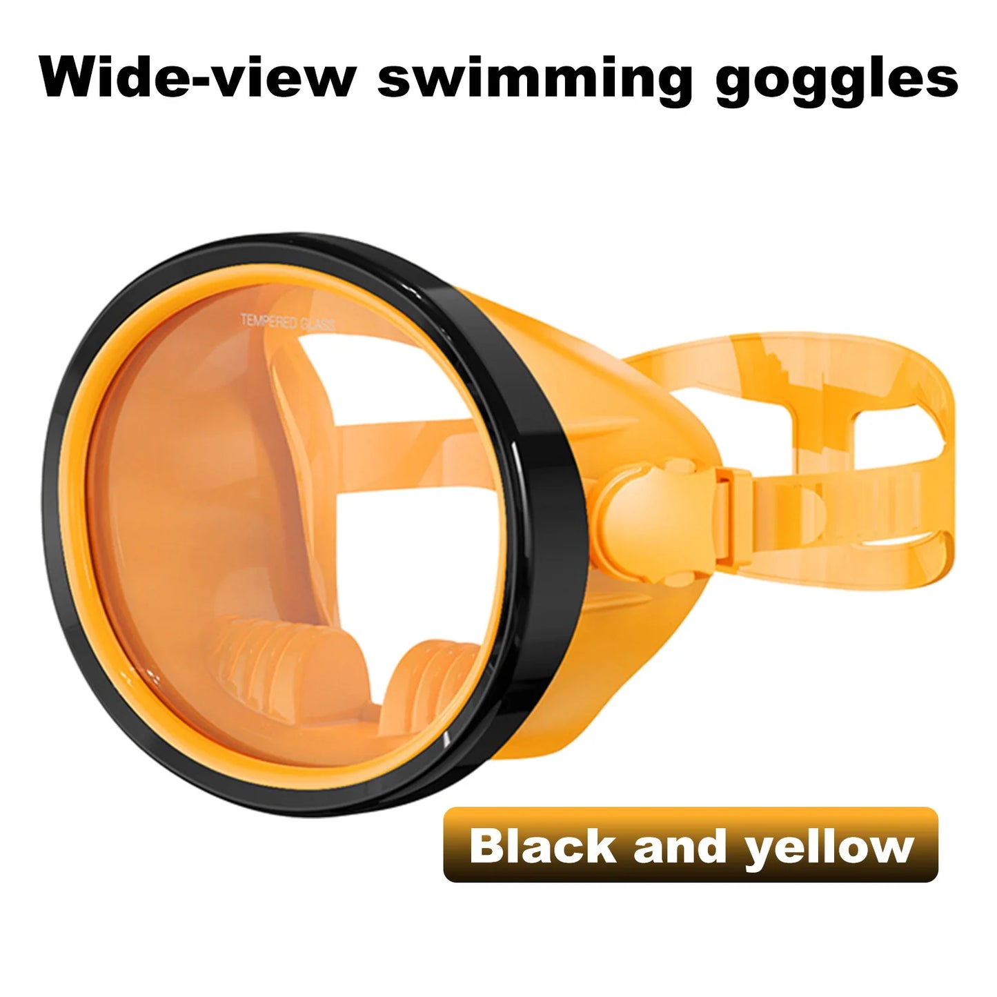Full-Face Snorkeling Mask - Waterproof Anti-Fog 180° Panoramic Diving Goggles for Adults