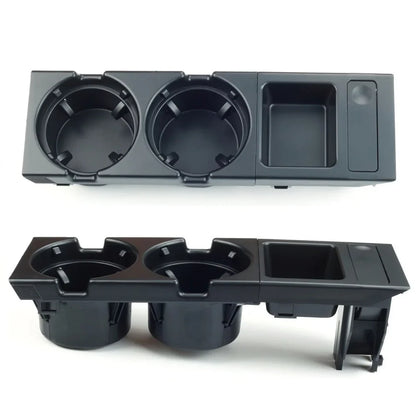 Double Hole Car Storage Box – Coin & Cup Holder for BMW E46 Series 1999-2006, Front Center Console, OEM 51168217953