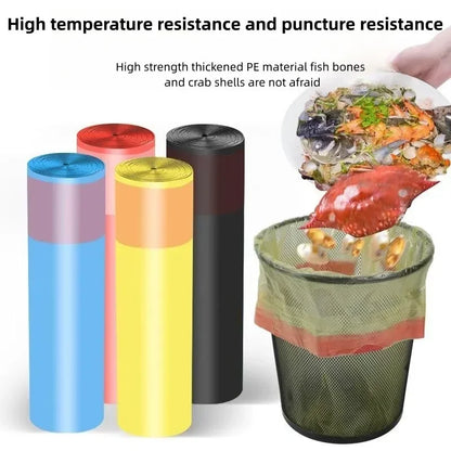 30/300PCS Portable Garbage Bags – Thickened Disposable Trash Bags for Household & Kitchen Use