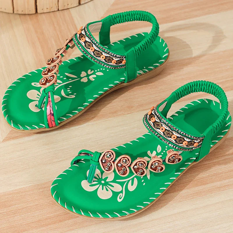 2025 Women’s Bohemia Sandals – Summer Flip Flops, Low Heel Beach Shoes & Casual Footwear