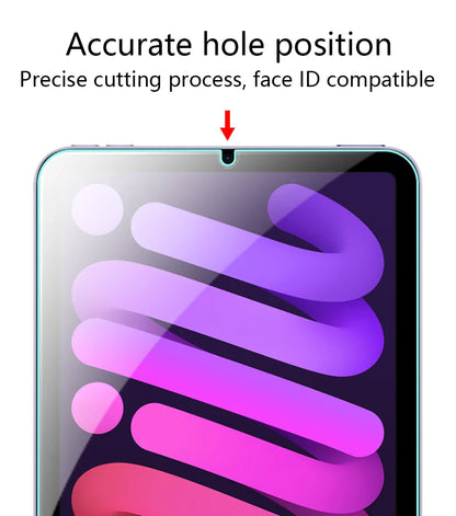 Tempered Glass Screen Protector for iPad A16 9th/10th Gen, Pro 13 M4, Air 11 M2/M3/5/4/3/2, Mini 6/7