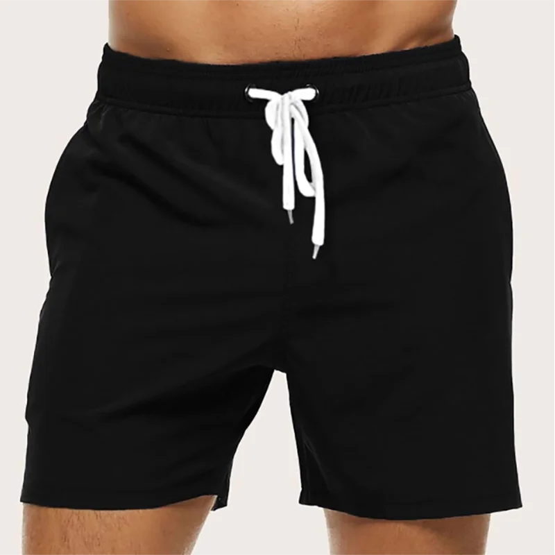 Men’s Quick Dry Swim Trunks – Summer Beach Board Shorts with Side Pockets Mesh Lined Swimwear Bathing Suit
