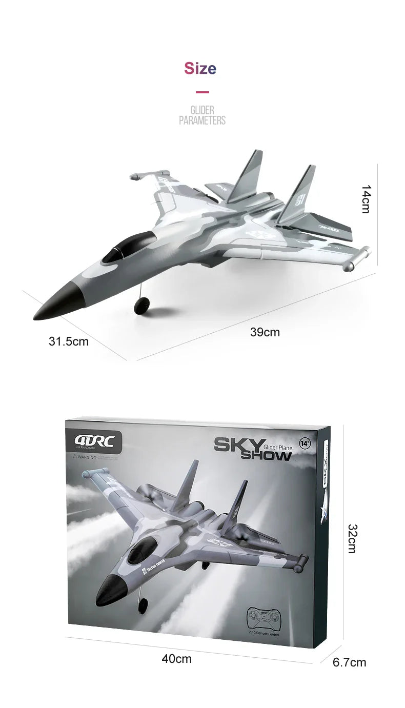 G1 Drone Glider RC Aircraft – 3-Channel Electric Foam Airplane for Beginners & Professionals, Remote Control Hand-Throwing Plane