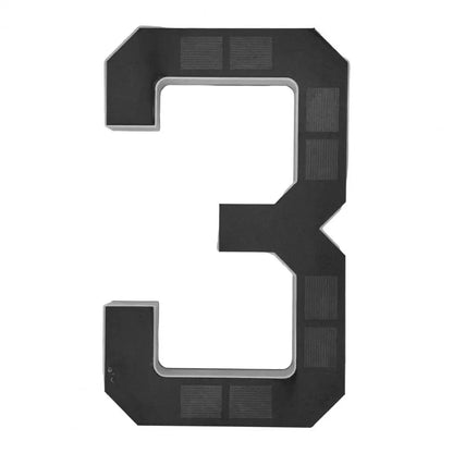 9-Inch Solar House Number Sign - LED Backlit Waterproof Address Plaque with Auto On/Off & No-Drill Installation