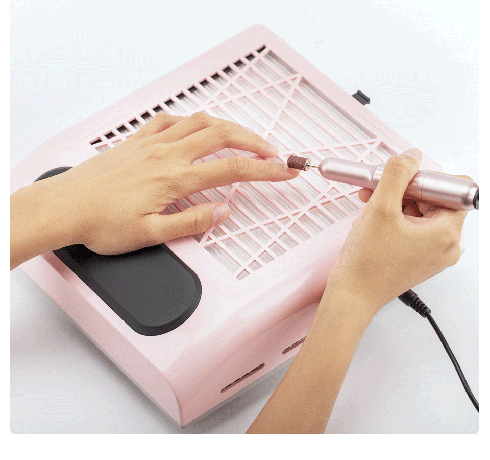 Nail Dust Collector – Powerful Manicure Vacuum Cleaner with Filter, Nail Extractor Fan for Nail Art Tools