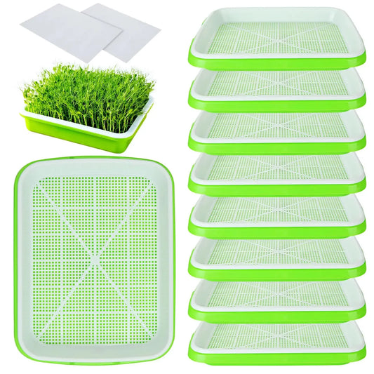 Microgreens Sprouter Tray — Hydroponic Sprouting Tray for Garden, Nursery & Potted Plants
