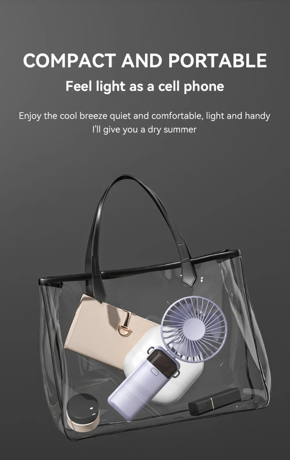 Portable Mini USB Fan – Handheld & Desktop Fan with Phone Holder, 3-Speed Adjustable Wind, Long Battery Life, Multi-Function Cooling Fan