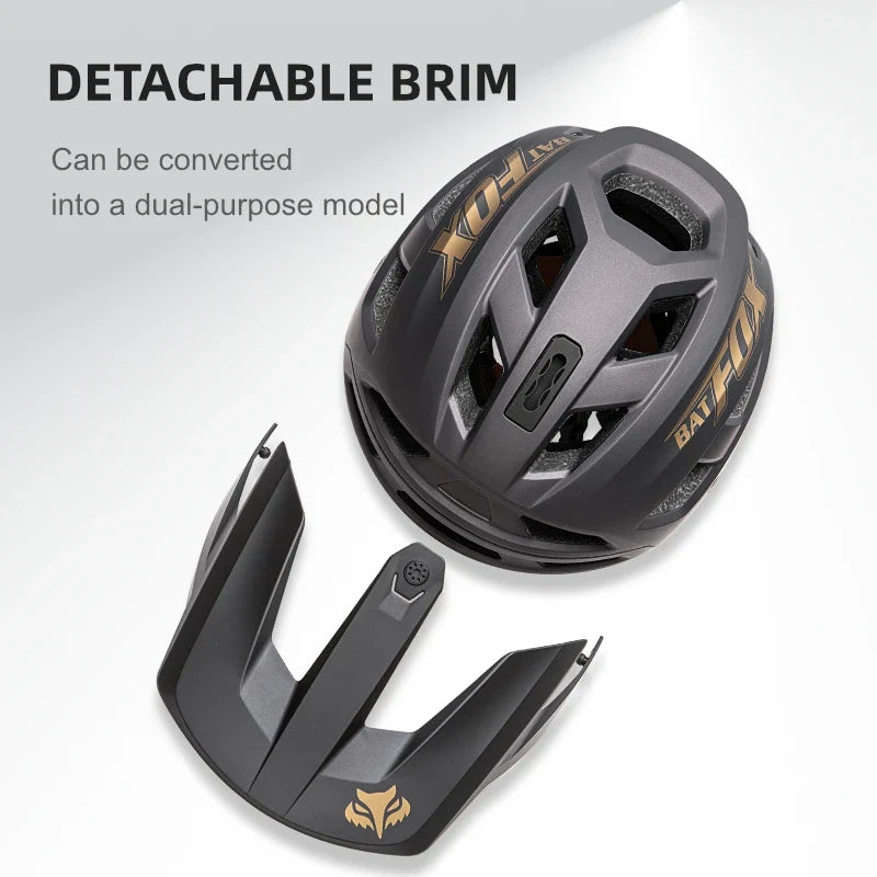 BATFOX Mountain Bike Cycling Helmet for Men – Lightweight MTB Bicycle Safety Helmet for Road & Trail Riding