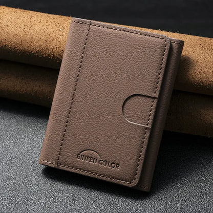 MagSafe Magnetic Leather Card Holder - Slim Phone Wallet Case with Flip Card Slot & Stand