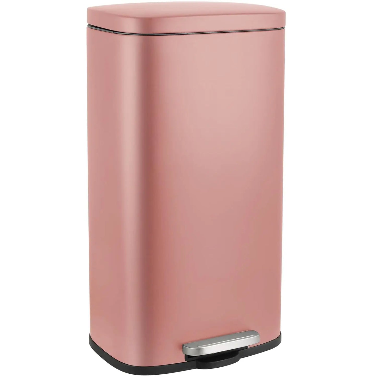 50L Stainless Steel Step Trash Can — Kitchen & Home Garbage Bin for Office, Bedroom, Garage, Living Room & Bathroom