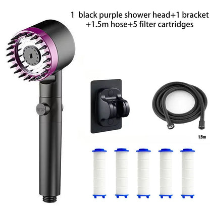 Shower Filter with 4 Modes – Head Massage Showerhead Replacement for Shower Knobs & Bathroom Fixtures