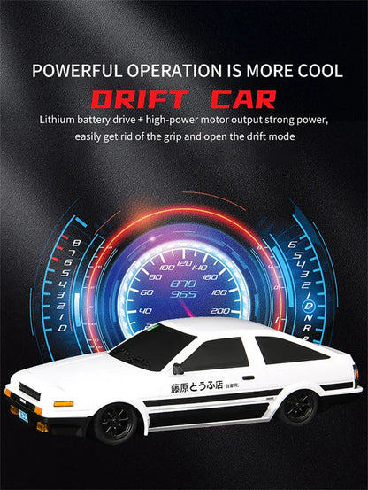1:18 Skymaker AE86 & RX-7 FC RC Drift Cars with 2.4G Remote, ESP Gyroscope & LED Lights – Mini Racing Toy Cars