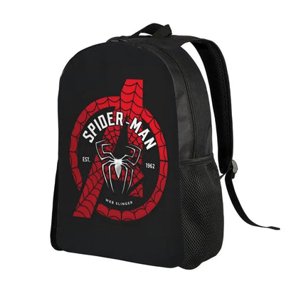 Custom Spider-Man Web Backpack – Water-Resistant School & College Bag for Men and Women