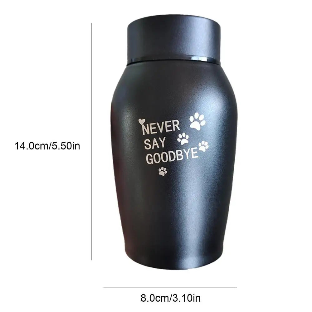 Multi-Colored Stainless Steel Pet Urn – Dog, Cat, Bird, Mouse Cremation Ashes Jar, Sealed Memorial Souvenir