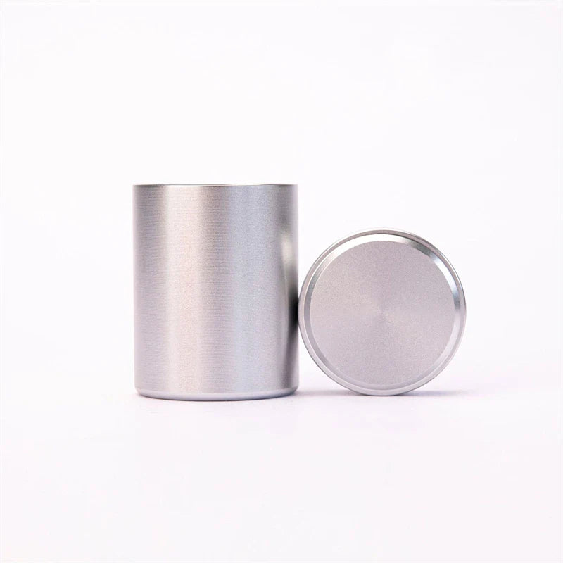 New Airtight Smell-Proof Stainless Steel Container — Mini Tea & Herb Stash Jar for Tea, Coffee Storage