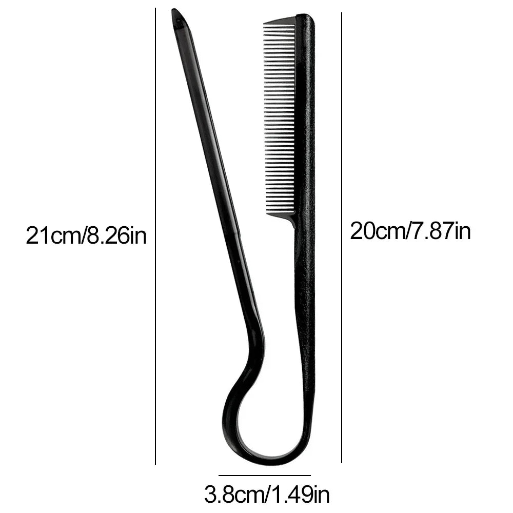 Hair Straightening Comb - V-Type Straightening Brush for Women, DIY Salon Haircut & Professional Styling Tool