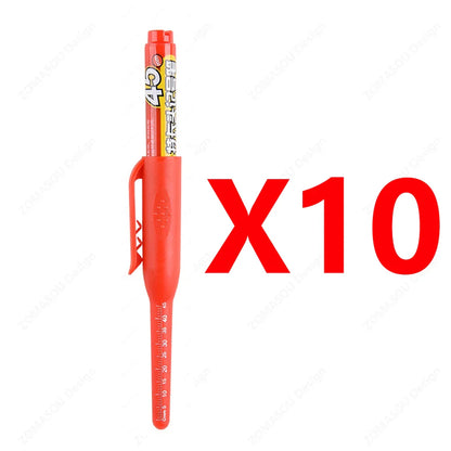 Carpenter Marker Pens — 45mm Long Nib Head, Hole Marker for Woodworking, 100-1PCS White/Black/Blue/Red Hand Tools