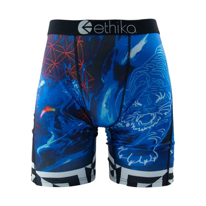 ETHIKA Men's Boxer Shorts - Breathable Sexy Trunks Underwear Plus Size S-3XL Swimming Style Briefs