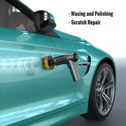 Handheld Wireless Car Polisher - Power Tool for Car Body Cleaning, Waxing, and Repair
