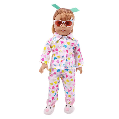15-Style Doll Pajamas & Nightgowns – Cute Patterns for 18-Inch American & 43cm Born Dolls, Doll Accessories Toy