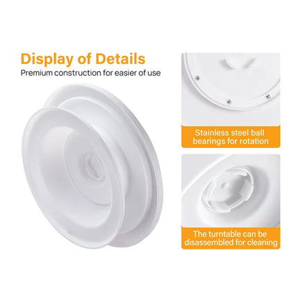 Cake Decorating Kit – 1/6pcs Turntable Set with 2 Frosting Spatulas, 3 Icing Smoothers & Scrapers for Baking & Parties