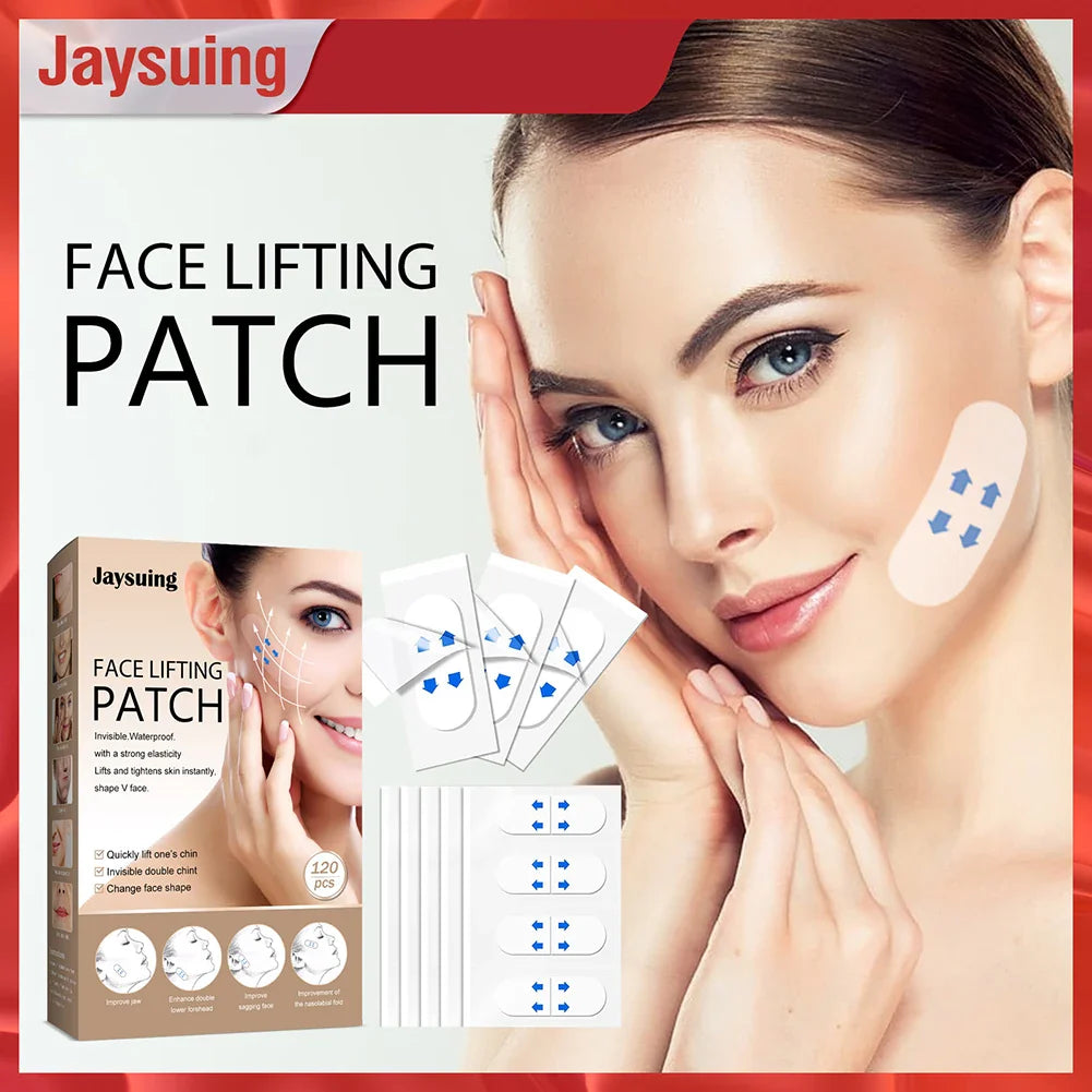 120Pcs Invisible V-Shape Face Lift Tapes – Double Chin, Neck & Eye Stickers for Women Holiday Beauty Gift