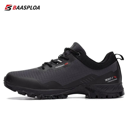 Baasploa Men’s Waterproof Hiking Shoes — Anti-Skid, Wear-Resistant Outdoor Travel Sneakers