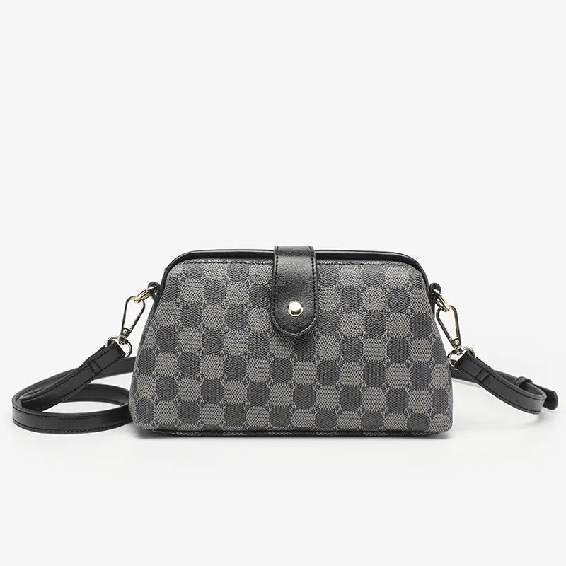Minimalist Women’s PU Shoulder Bag - Trendy Crossbody Handbag with Clip for Daily & Professional Use