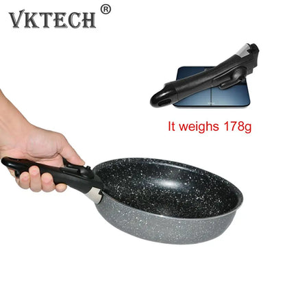 Universal Detachable Ergonomic Handle - 3-Piece Kitchen Cookware Set, Removable Hand Grip for Pots and Pans, Tableware Accessories