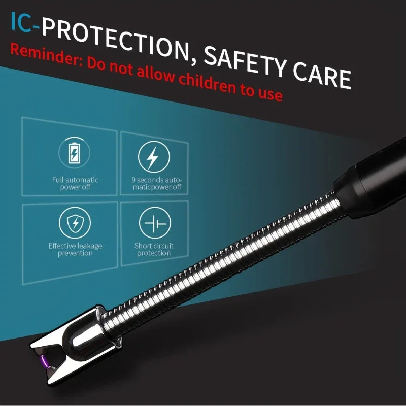 USB Rechargeable Electric Igniter - Windproof Ignition Stick for Easy and Reliable Lighting