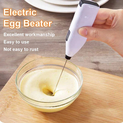 Portable Automatic Egg Beater & Milk Frother - Electric Coffee Whisk Mixer for Effortless Frothing - Kitchen Coffee Tool