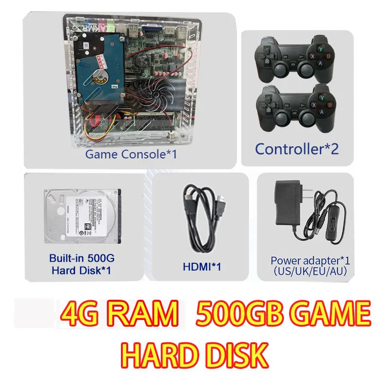 NEW Super Console U7 Plug & Play Retro Game Console – 1TB HDD, 70,000+ Games, Windows 11, 4GB RAM, 60 Emulators (PS2, Wii, PSP, GameCube) for TV Gaming