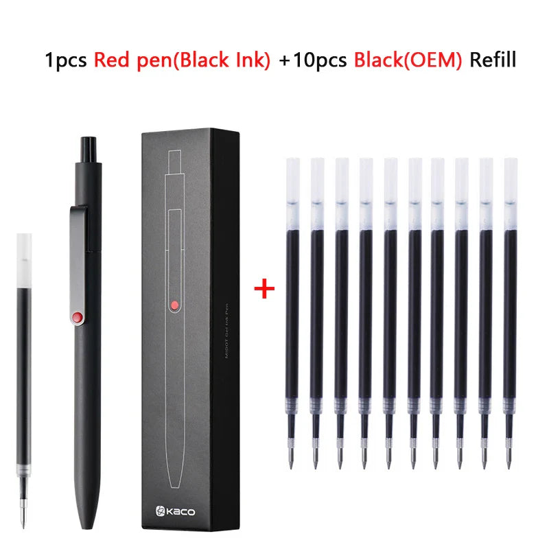 KACO 0.5mm MIDOT Gel Ink Pens – Quick-Drying, Smooth Writing, High-Volume for Exams, Grading, Homework, and Papers