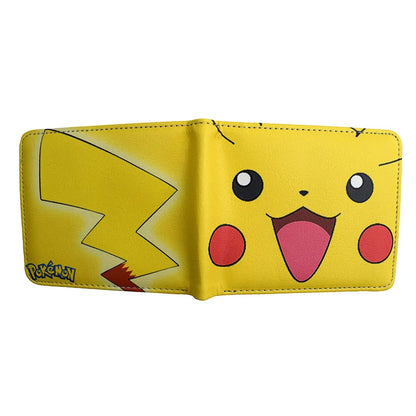 MINISO Pikachu Cartoon Wallet – PU Fashionable Short Purse for Men and Women