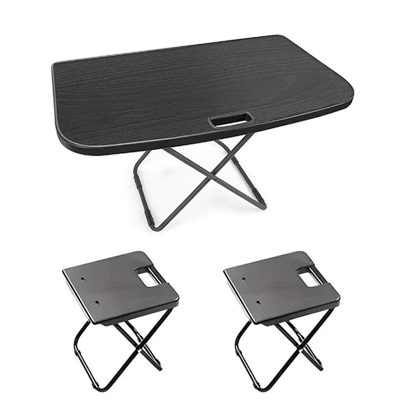 Tesla Model Y 2020-2025 Portable Folding Picnic Table – Travel Camping Boot Table with Chairs Set for Rear Trunk