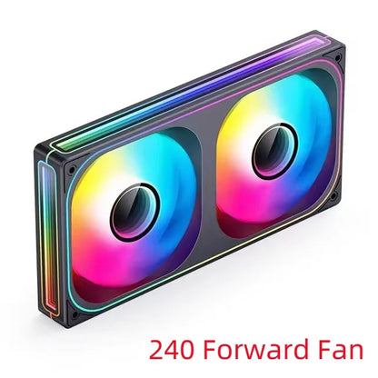 JONSBO ZB-120/240/360 ARGB Computer Case Fan — 12cm 5V 120mm PWM Water-Cooled Fan Kit with Forward/Reverse Rotation