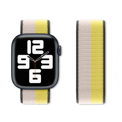 Sport Loop Strap for Apple Watch Band 40mm–49mm – Compatible with Series 3–10, SE & Ultra Adjustable Bracelet
