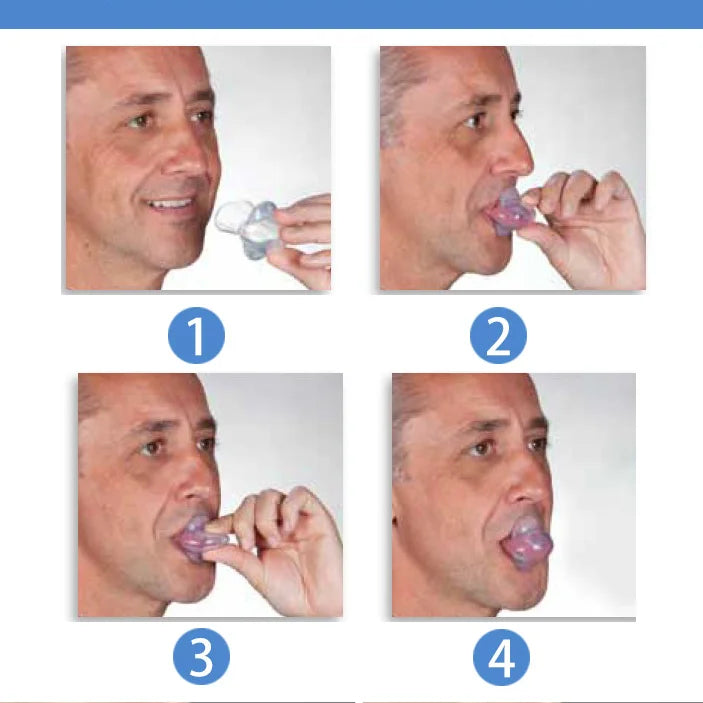 Medical Silicone Anti-Snore Tongue Retainer – Apnea Aid Mouthpiece for Snoring Relief