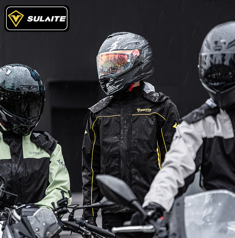 Motorcycle Raincoat Suit - Rainstorm Prevention Jacket & Pants, Camping, Hiking, Fishing, Moto Rain Gear for Riders